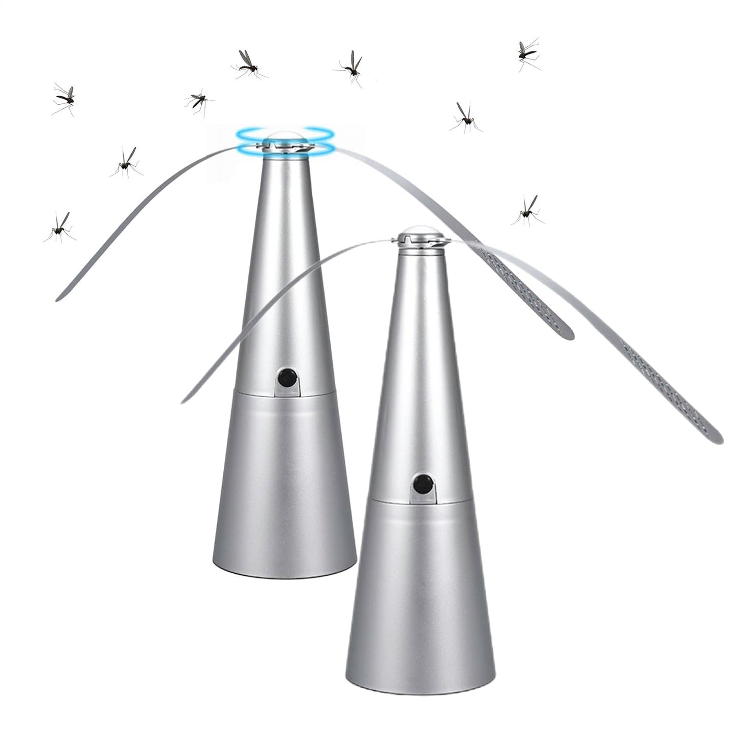 2PCS Electric Fly Repellent Fans – Bladeless Fly Deterrents for Kitchen, BBQ, Home Indoor & Outdoor Use