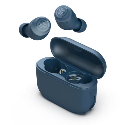 JLab Go Air Pop+ True Wireless Earbuds – Bluetooth Earphones with 35H Playtime, USB-C Charging Case, EQ3 Sound & Multipoint, Black