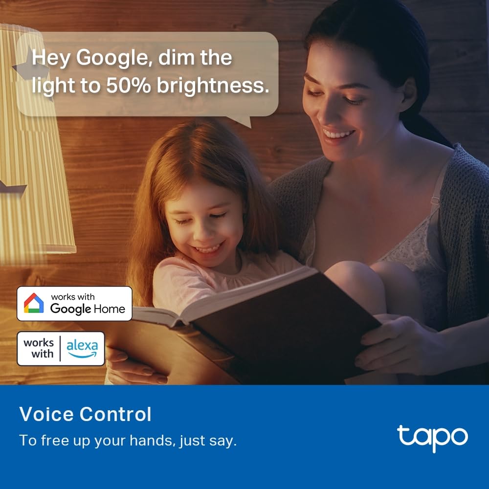 Tapo Smart Bulb, Smart WiFi LED Light, B22, 8.3W, Works with Amazon Alexa(Echo and Echo Dot) and Google Home, Colour-Changeable, No Hub Required (Tapo L530B) [Energy Class F], Multicolor