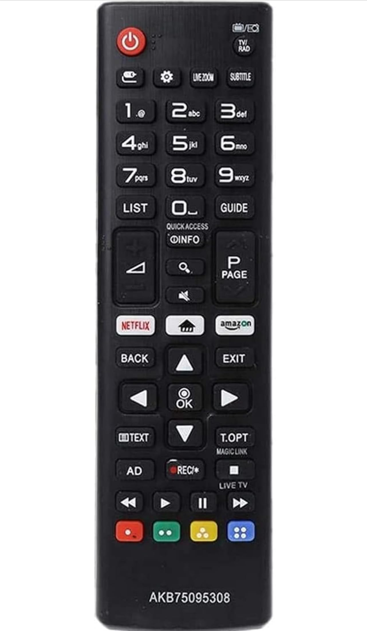 Replacement Remote Control for LG AKB75095308