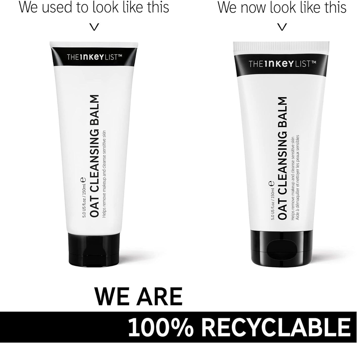 The INKEY List Oat Cleansing Balm, Removes Makeup and Cleanse Sensitive Skin 150ml