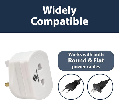 Toothbrush Adapter Plug UK European to UK plug Adaptor UK to European Plug Adapter Toothbrush Adapter Plug European To UK Plug Adaptor Shaver Plug Adaptor UK Toothbrush Charger