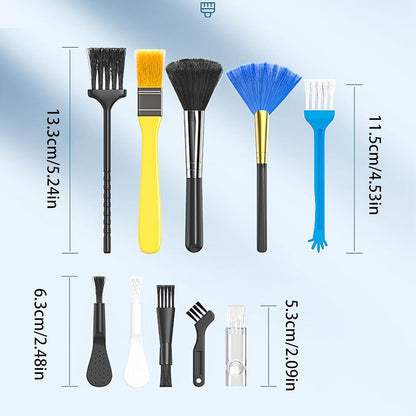 Multifunctional Keyboard Cleaning Brush Set (10-Piece Kit)