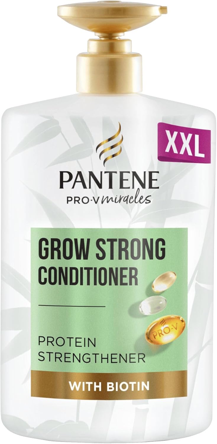 Pantene Biotin&Bamboo Shampoo,Grow Strong |For Dry Damaged Hair |Helps Reduce Hair Loss,1L