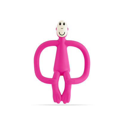 Matchstick Monkey, Original Teether & Gel Applicator, Antimicrobial Silicone Teething Toys for Baby, Easy to Grip, BPA Free, 3 Months Old+, 10.5 cm, Green Monkey