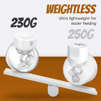 Portable Hands-Free Electric Breast Pump – 9 Levels, 3 Modes, LCD Display, Rechargeable, Painless, 19/21mm Flanges