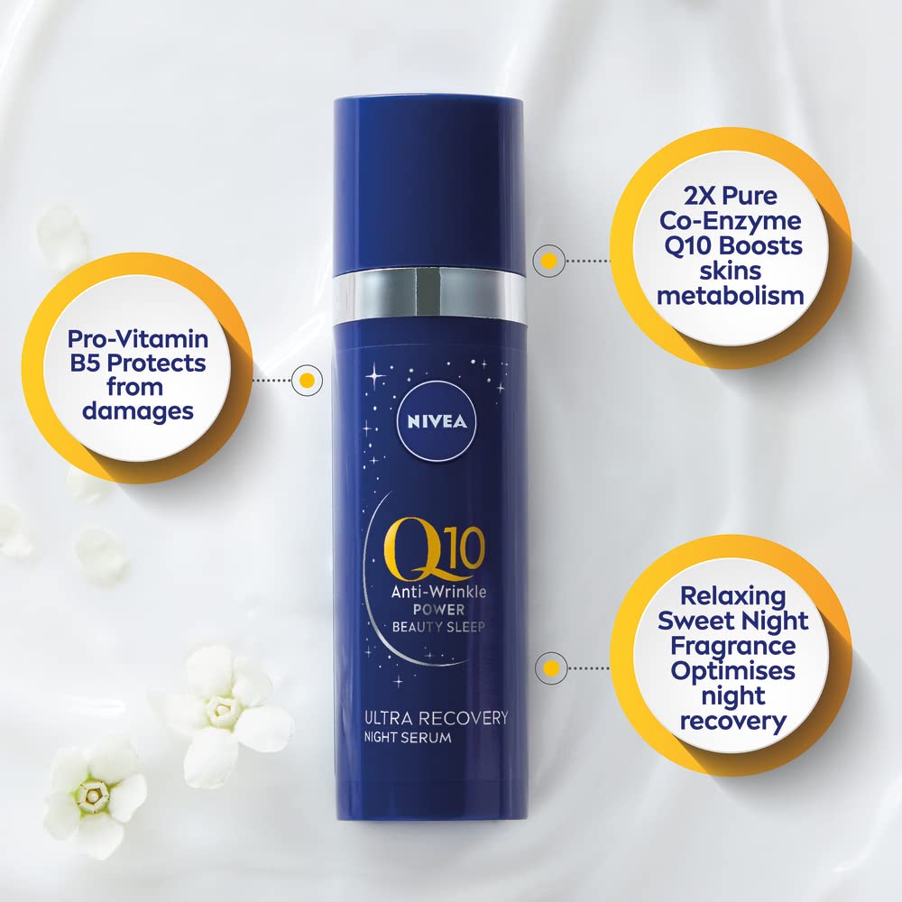 NIVEA Q10 Anti-Wrinkle Power Expert Wrinkle Filler Serum (15ml), Face Serum with Pure Coenzyme Q10 and Bioxifill Peptides Reduces Fine Lines and Wrinkles in 5 Minutes