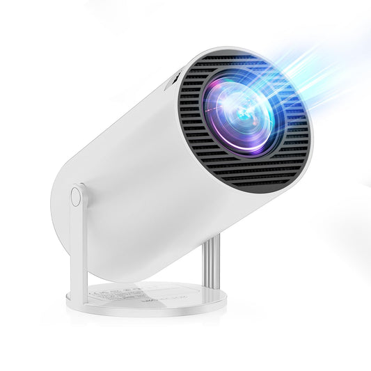 Mini Projector Portable 20000 Lux Projector 4K Supported 180° Rotation & Auto Keystone, Outdoor Compatible with TV Stick/Windows/iOS/Android/HDMI/USB (1080P)