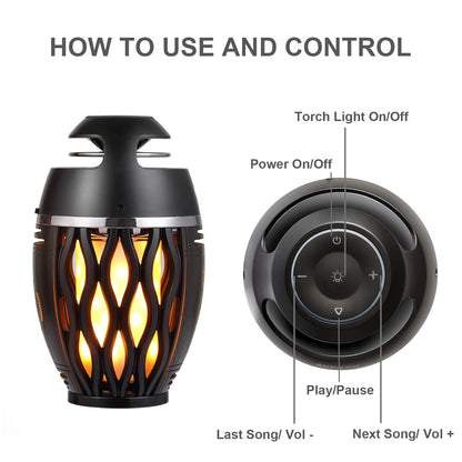 Torch Outdoor Bluetooth Speaker – HD Audio, Bass, Gift for Men & Dad