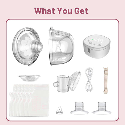 Painless Wearable Breast Pump – Hands Free, Low Noise, Adjustable