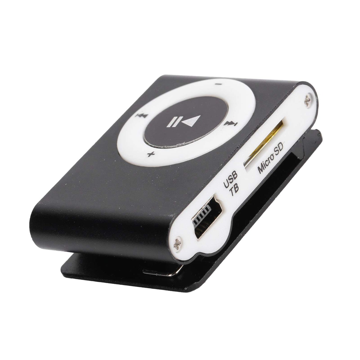 Digital MP3 Player, Portable HiFi Lossless Sound Music Player Mini Music Media Player Voice Recorder with Earphone USB Cable, Maximum Support 8GB Expansion for Outdoor Sports Running(Black)