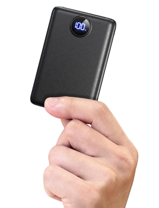 LKOUY 22.5W Super Fast Charging Power Bank – Ultra Slim, Lightweight, Triple Ports USB