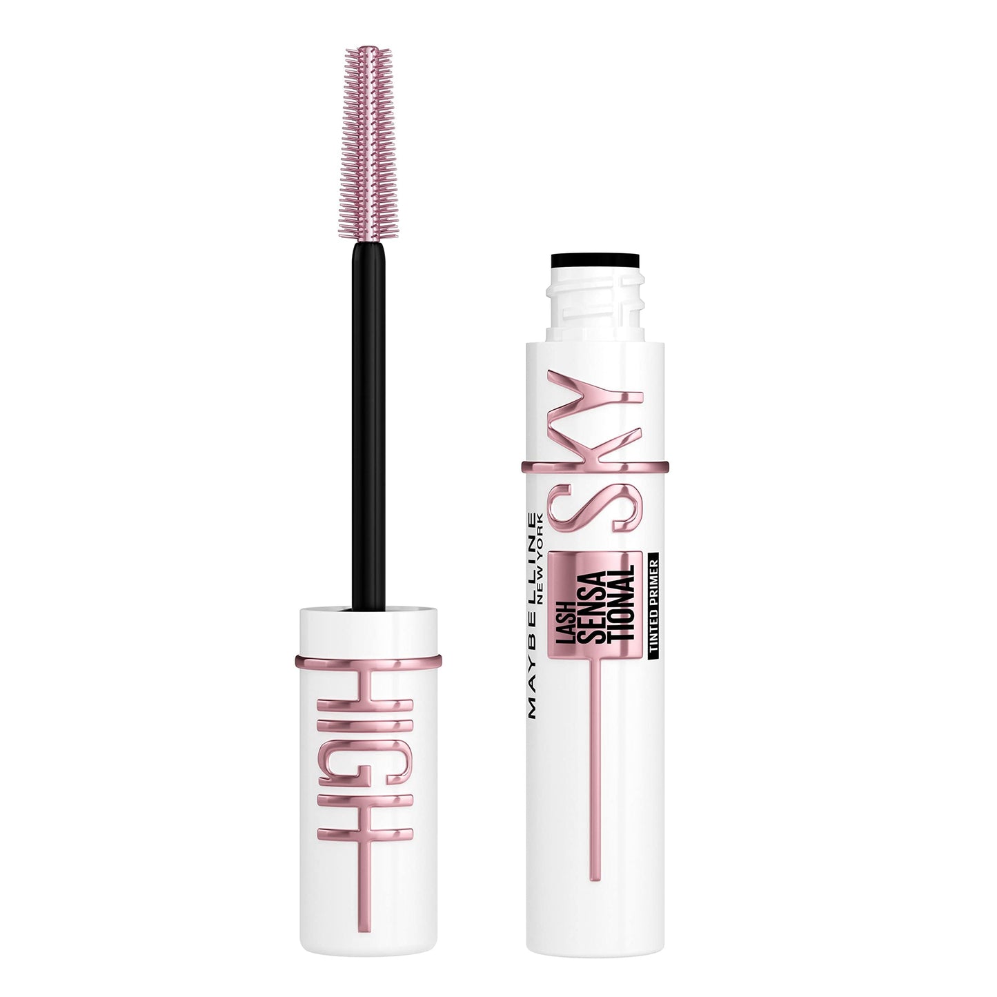 Maybelline New York Lash Sensational Sky High Mascara, Volumising & Lengthening Mascara, Washable Flake-Free Formula Infused with Bamboo Extract & Fibres, 7 ml, Shade: 01, Black