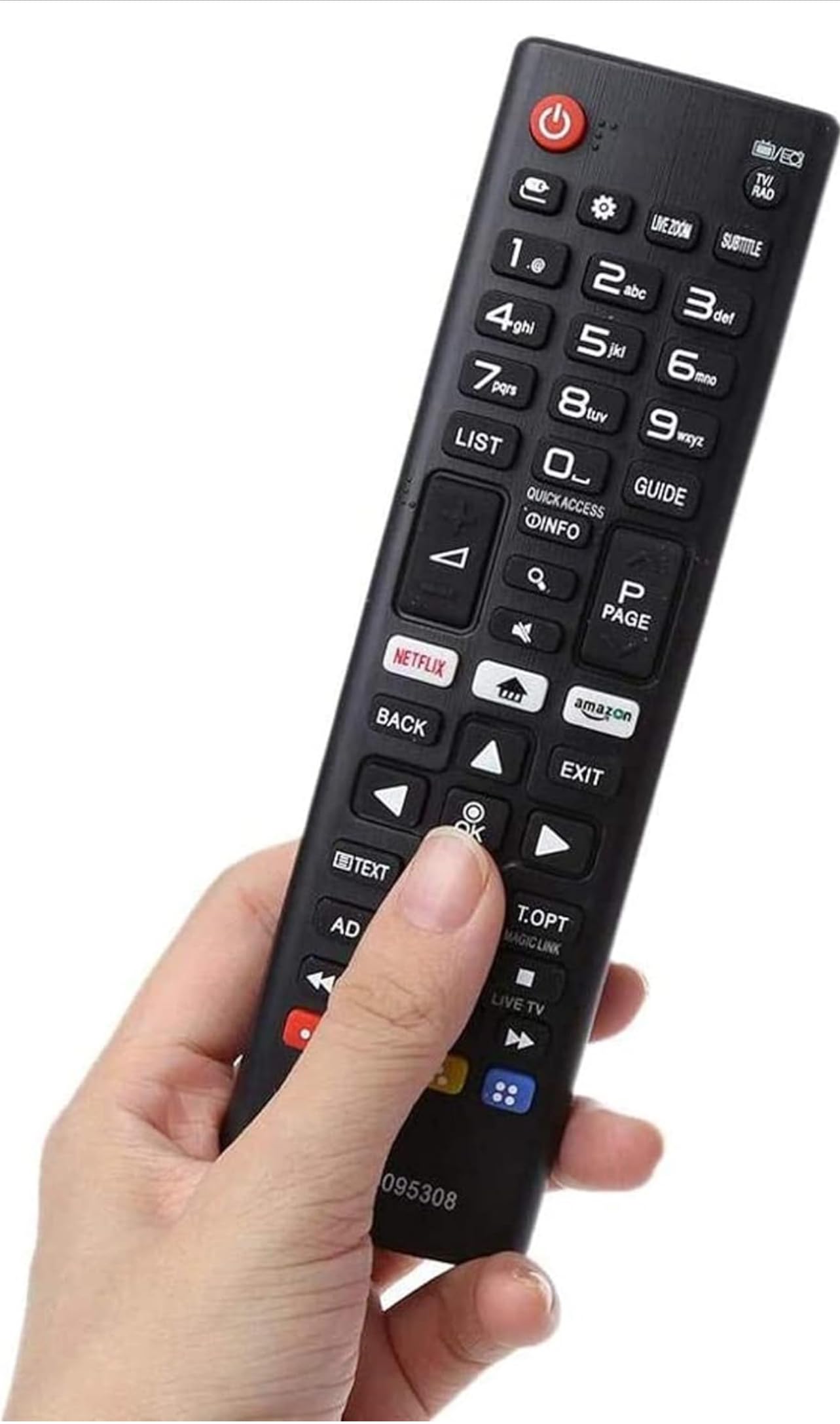 Replacement Remote Control for LG AKB75095308