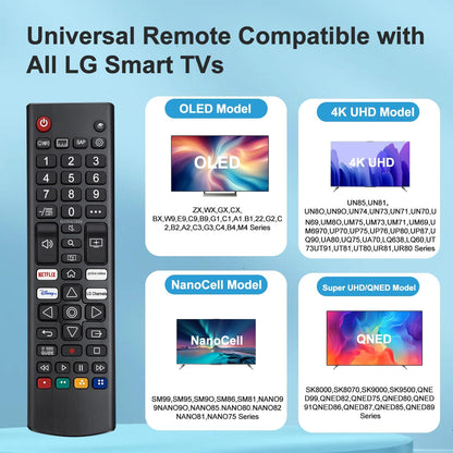Universal Remote for LG TV – Works with All LG LED, OLED, LCD, 4K & Smart TVs, WebOS, Netflix, Disney+ & LG Channels Button