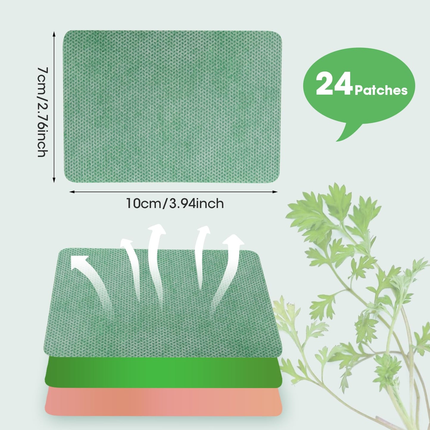 MYMULIKE 24Pcs Pain Relief Heat Patches – Fast-Acting, Long-Lasting Relief for Back, Neck, Shoulder & Knee Pain