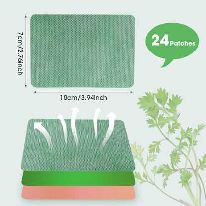 MYMULIKE 24Pcs Pain Relief Heat Patches – Fast-Acting, Long-Lasting Relief for Back, Neck, Shoulder & Knee Pain