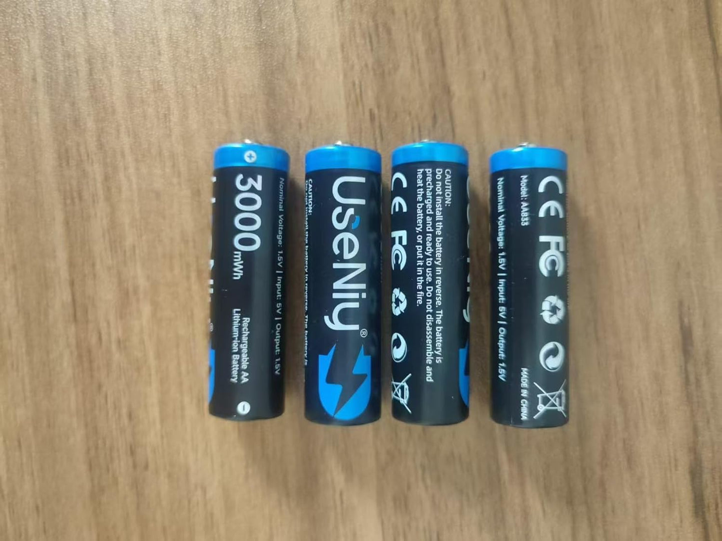 Rechargeable Lithium Batteries AA 8-Pack with Charger, 1.5V AA Rechargeable Batteries, 3000mWh High Capacity AA, Li-ion AA with Charger, [2-1] Charing-Storage Box Integrated AA Charger
