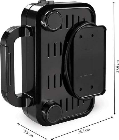 Breville Ultimate Deep Fill Toastie Maker | 2 Slice Sandwich Toaster | Removable Non-Stick Plates | Stainless Steel | Black [VST082]