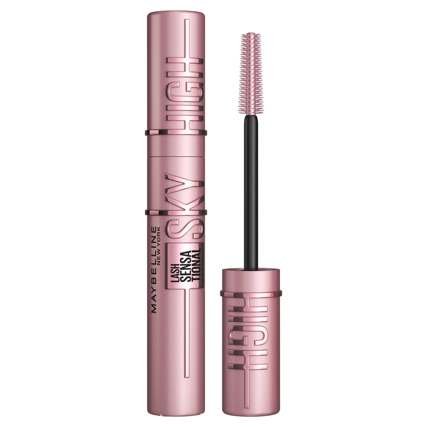 Maybelline New York Lash Sensational Sky High Mascara, Volumising & Lengthening Mascara, Washable Flake-Free Formula Infused with Bamboo Extract & Fibres, 7 ml, Shade: 01, Black