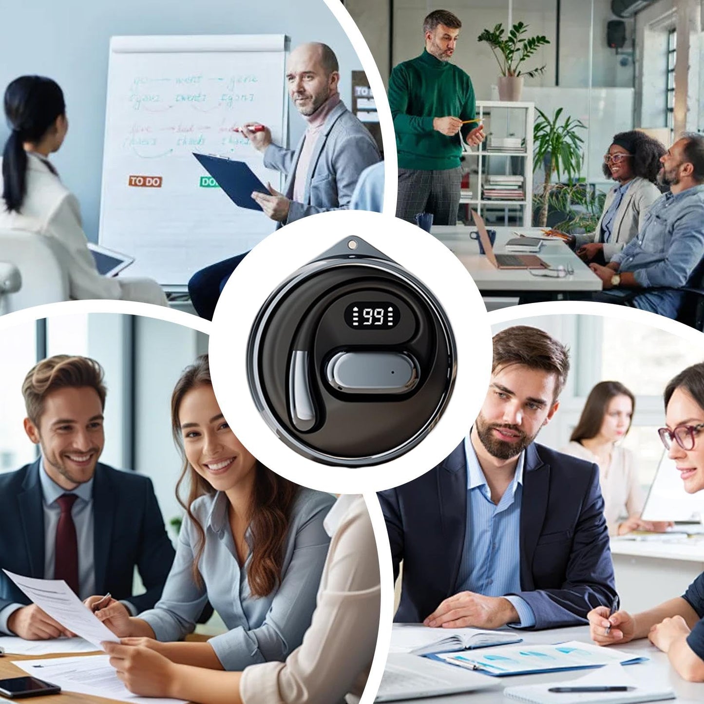 AI Language Translator Earphones – Real-Time Wireless Translation & Music Headset (Delivery time -10 Working Days)