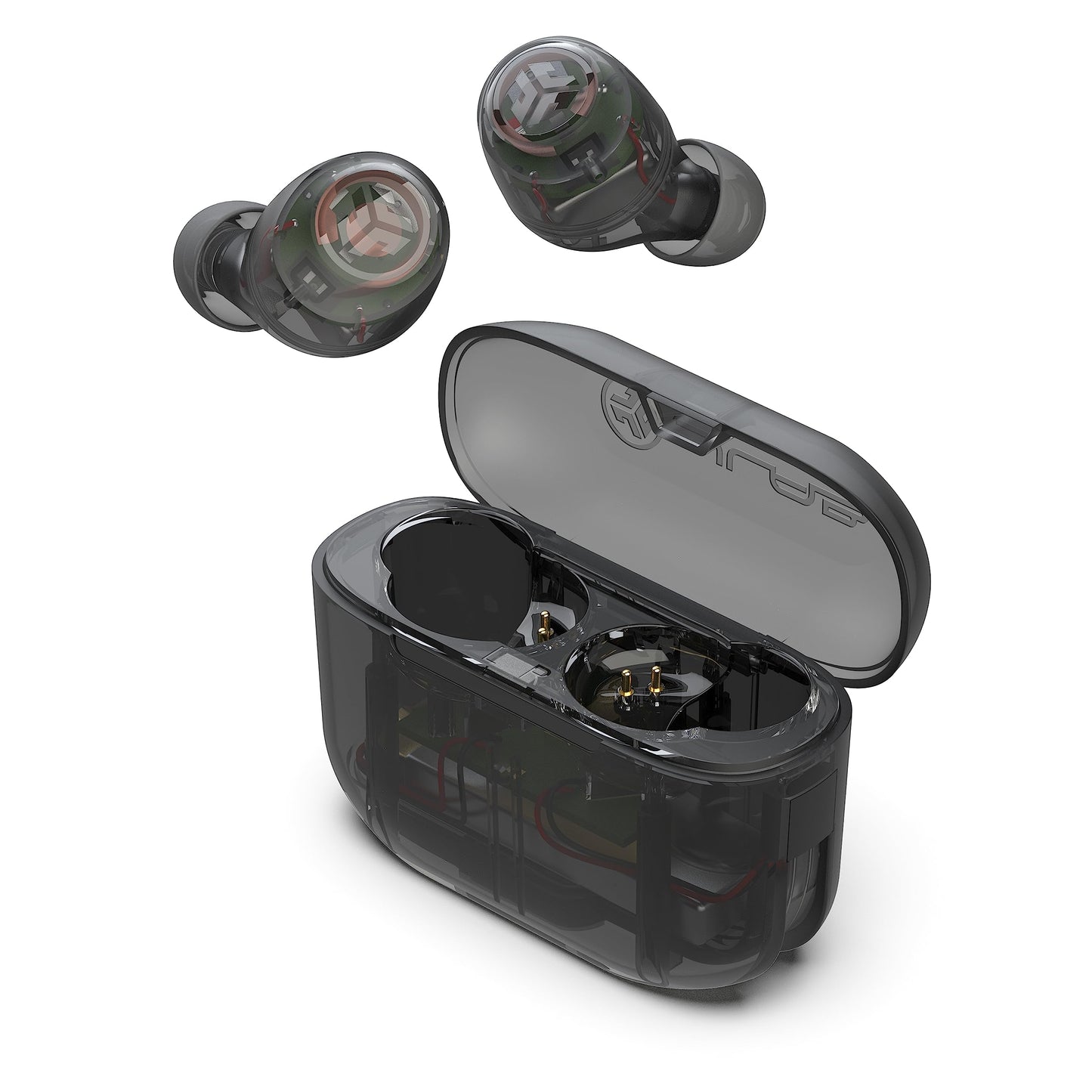 JLab Go Air Pop True Wireless Earbuds, In Ear Headphones, Bluetooth Earphones, Ear Buds with 32H Playtime, Bluetooth Earbuds with Microphone, USB Charging Case, Dual Connect, EQ3 Sound, Black