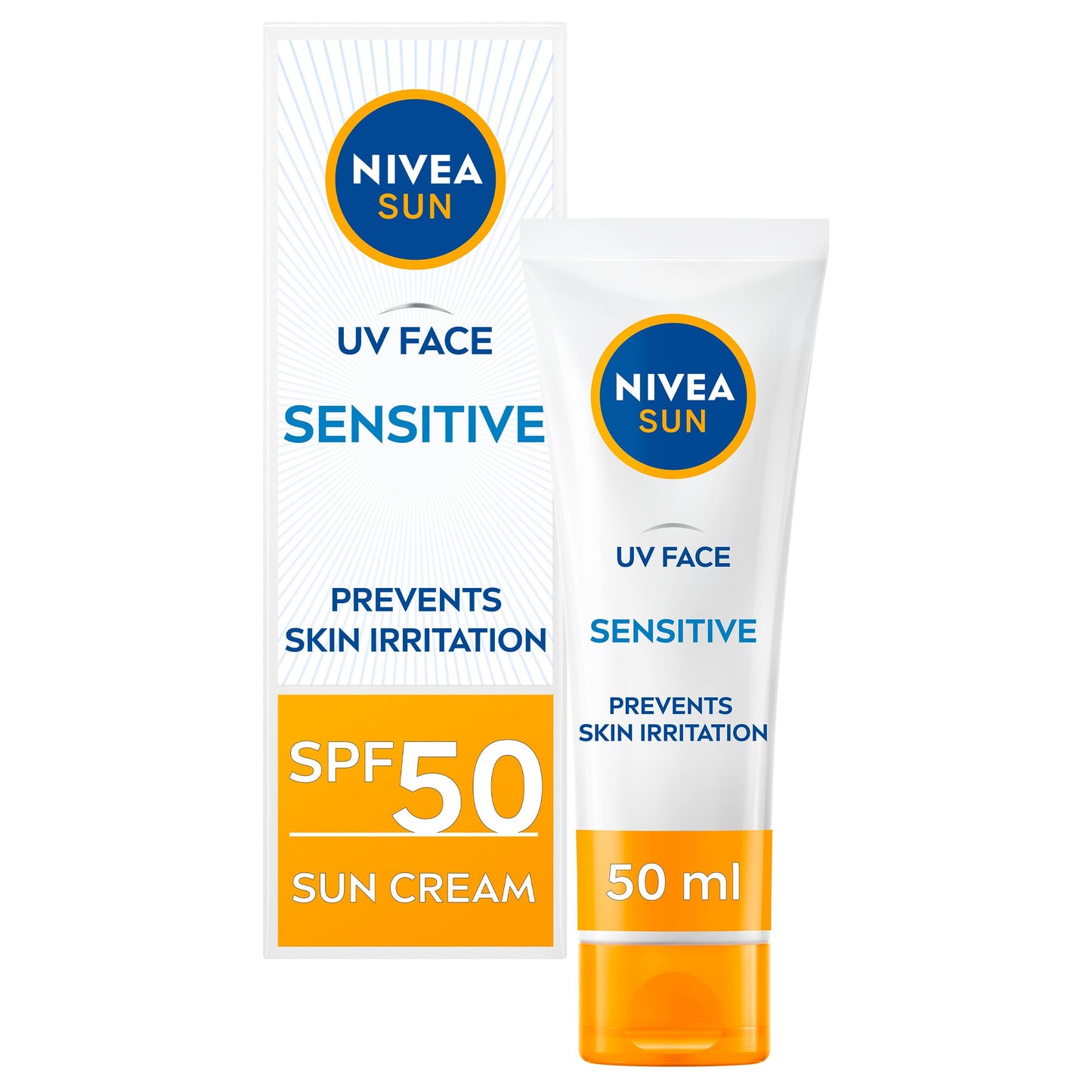 NIVEA Sun UV Face Shine Control SPF 50 Cream (50ml), Sun Cream Protects Against UVA/UVB Rays and Premature Skin Ageing, Sunscreen for Delicate Facial Skin