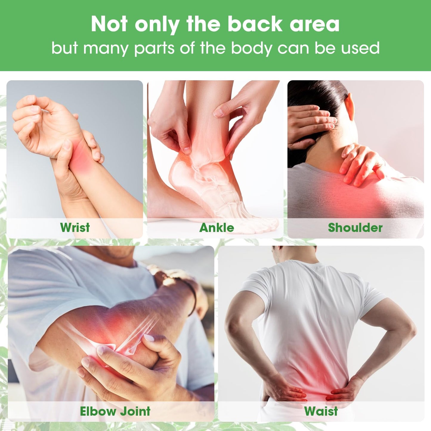 MYMULIKE 24Pcs Pain Relief Heat Patches – Fast-Acting, Long-Lasting Relief for Back, Neck, Shoulder & Knee Pain