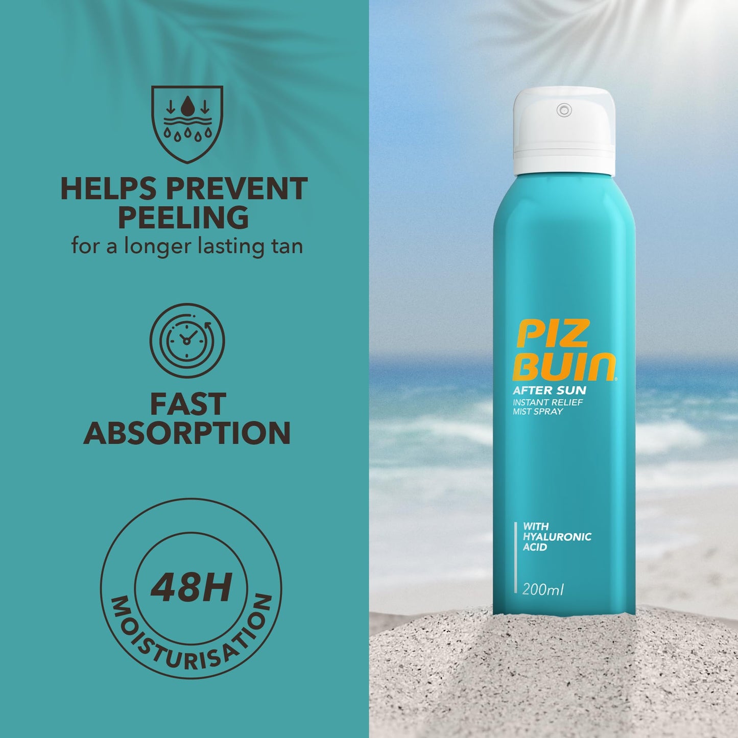 Piz Buin After Sun Tan Intensifying Moisturising Lotion | With Shea Butter and Vitamin E | 200 ml (Pack of 1)