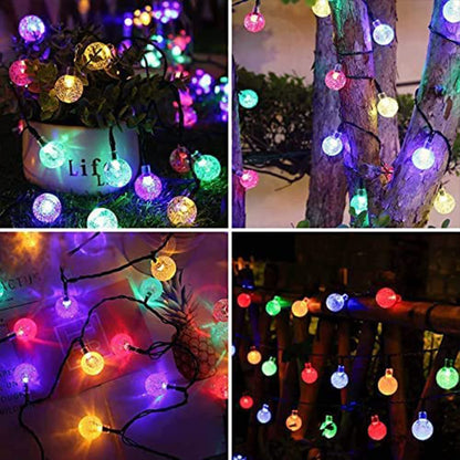 Lezonic Solar Fairy Lights Outdoor – 50 LED Waterproof String Lights