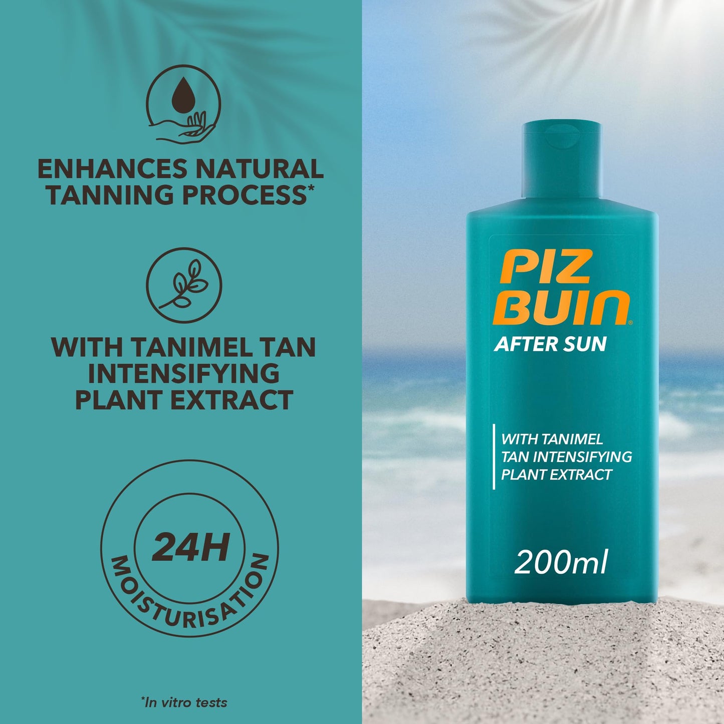 Piz Buin After Sun Tan Intensifying Moisturising Lotion | With Shea Butter and Vitamin E | 200 ml (Pack of 1)