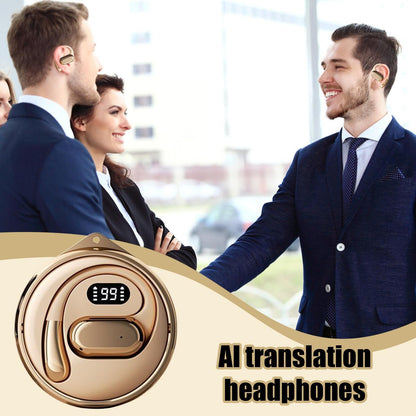 AI Language Translator Earphones – Real-Time Wireless Translation & Music Headset (Delivery time -10 Working Days)