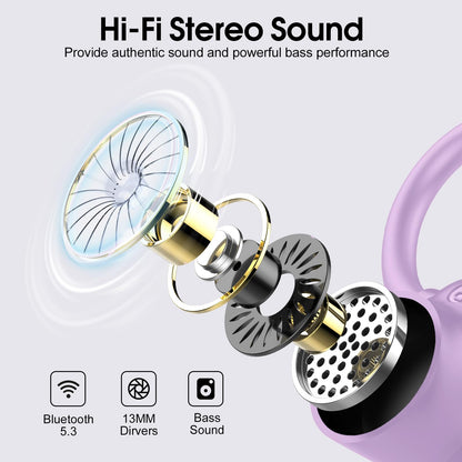 Waterproof Wireless Earbuds Bluetooth 5.3 – 4 ENC Noise Canceling Mics, 50H Battery, Dual LED Display, Sport Earhooks