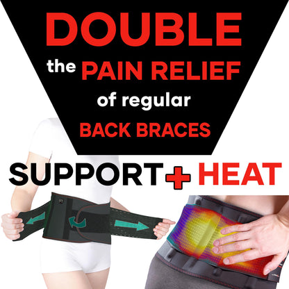 MEDiBrace Back Support Belt Back Brace for Lower Lumbar Pain Relief for Men and Women - Medical Grade Orthopaedic Waist Compression for Sciatica Nerve, Scoliosis