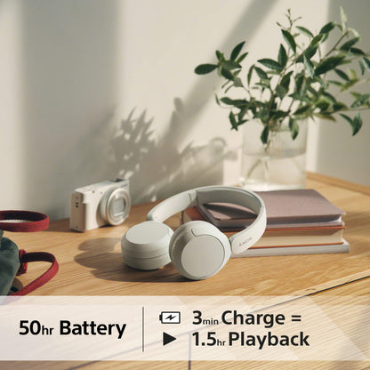 Sony Wireless Bluetooth Headphones - up to 50 Hours Battery Life with Quick Charge, On-ear style