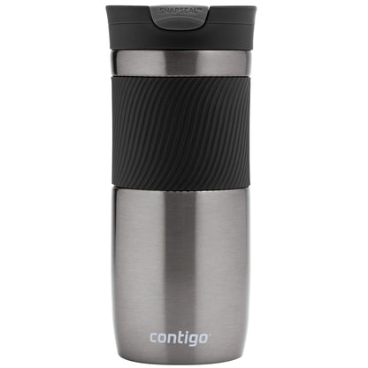 Contigo Byron Snapseal Travel Mug | Stainless Steel Thermal Mug | Vacuum Flask | Leakproof Tumbler | Coffee to Go Mug with BPA Free Easy-Clean Lid