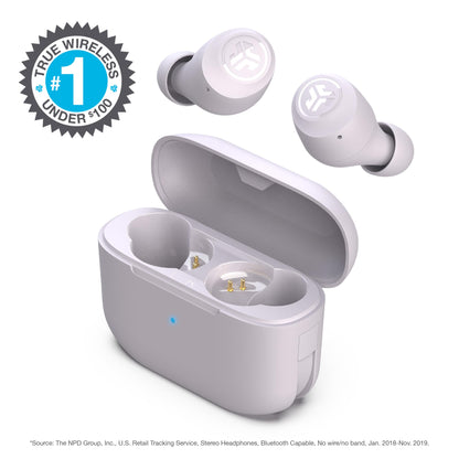 JLab Go Air Pop+ True Wireless Earbuds – Bluetooth Earphones with 35H Playtime, USB-C Charging Case, EQ3 Sound & Multipoint, Black