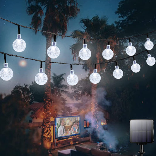 Lezonic Solar Fairy Lights Outdoor – 50 LED Waterproof String Lights