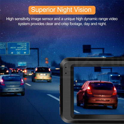 Dash Cam for Cars Front and Rear and SD Card Included 1080P Full HD In Car Camera Dual Lens Dashcam for Cars 170 Wide Angle Sony Sensor with Loop Recording and G-sensor