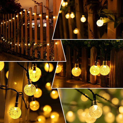 Lezonic Solar Fairy Lights Outdoor – 50 LED Waterproof String Lights