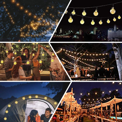Lezonic Solar Fairy Lights Outdoor – 50 LED Waterproof String Lights