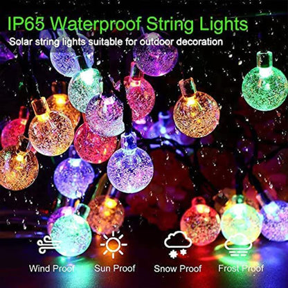 Lezonic Solar Fairy Lights Outdoor – 50 LED Waterproof String Lights