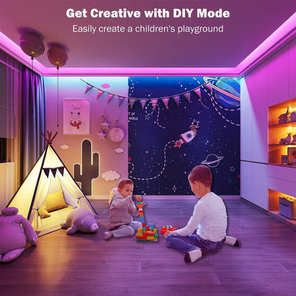 Keepsmile 30M LED Strip Lights – RGB Color Changing Bluetooth LED Light Strips with App & Remote Control, Music Sync, for Bedroom, Party, Home Decor