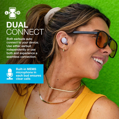JLab Go Air Pop+ True Wireless Earbuds – Bluetooth Earphones with 35H Playtime, USB-C Charging Case, EQ3 Sound & Multipoint, Black
