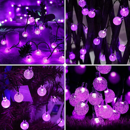 Lezonic Solar Fairy Lights Outdoor – 50 LED Waterproof String Lights
