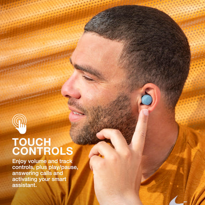 JLab Go Air Pop+ True Wireless Earbuds – Bluetooth Earphones with 35H Playtime, USB-C Charging Case, EQ3 Sound & Multipoint, Black
