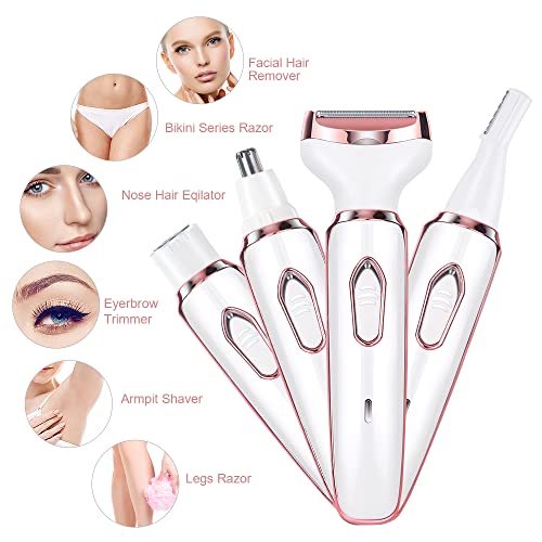 ACWOO Cordless 4 in 1 Electric Lady Shaver