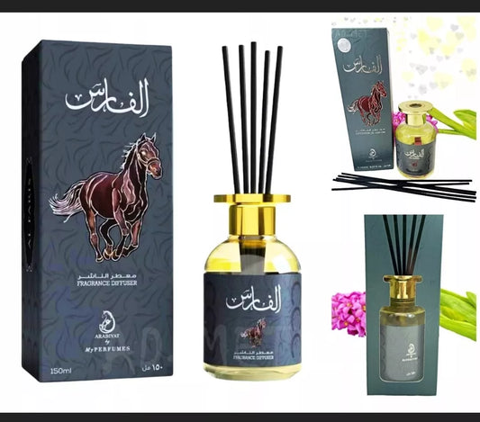 Al Faris Diffuseur De Parfum 150ml with Diffuser Stems Orignal wonderful Perfume