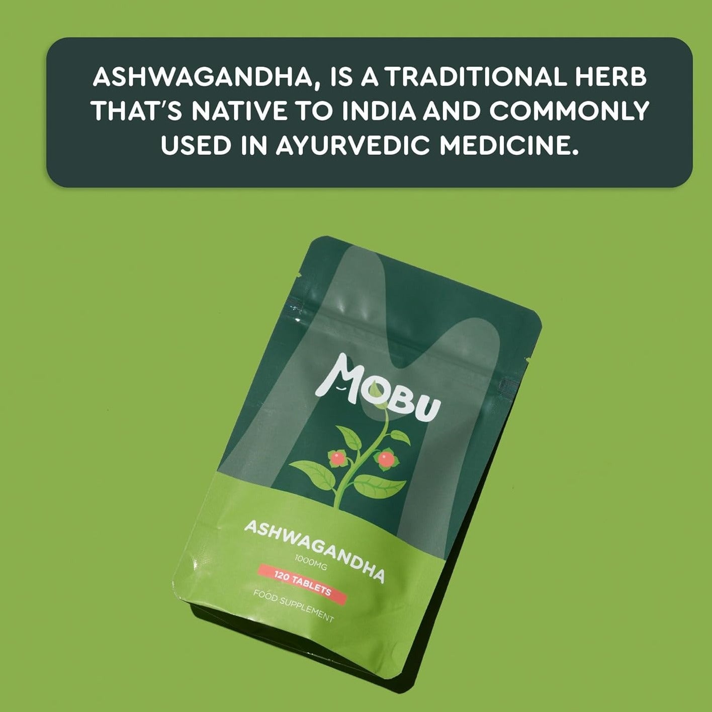 Anxiety Tablets & Stress Support | Ayurvedic | Ashwagandha 1000mg 120 Tablets