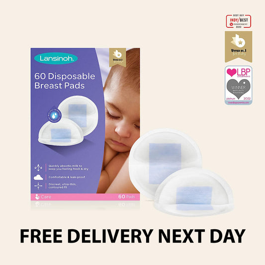 Breast Pads Nipple Covers Disposable Lansinoh Breastfeeding Nursing x60 Comfort